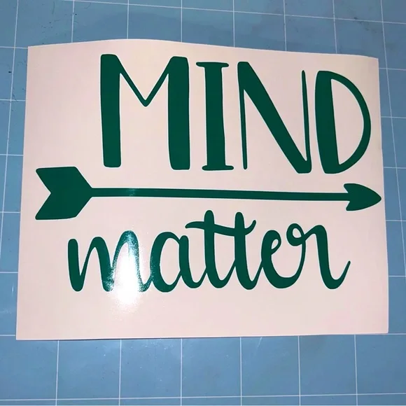 NEW “mind over matter” decal - Picture 2 of 2